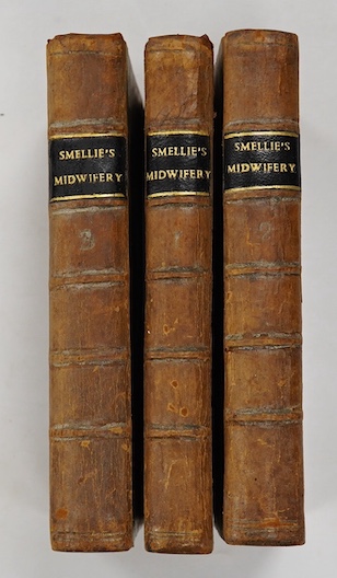 Smellie, William - A Treatise on the Theory and Practice of Midwifery 8th edition, corrected, 3 vols. headpiece decorations. contemp. calf, panelled spines, sm. 8vo.. 1774